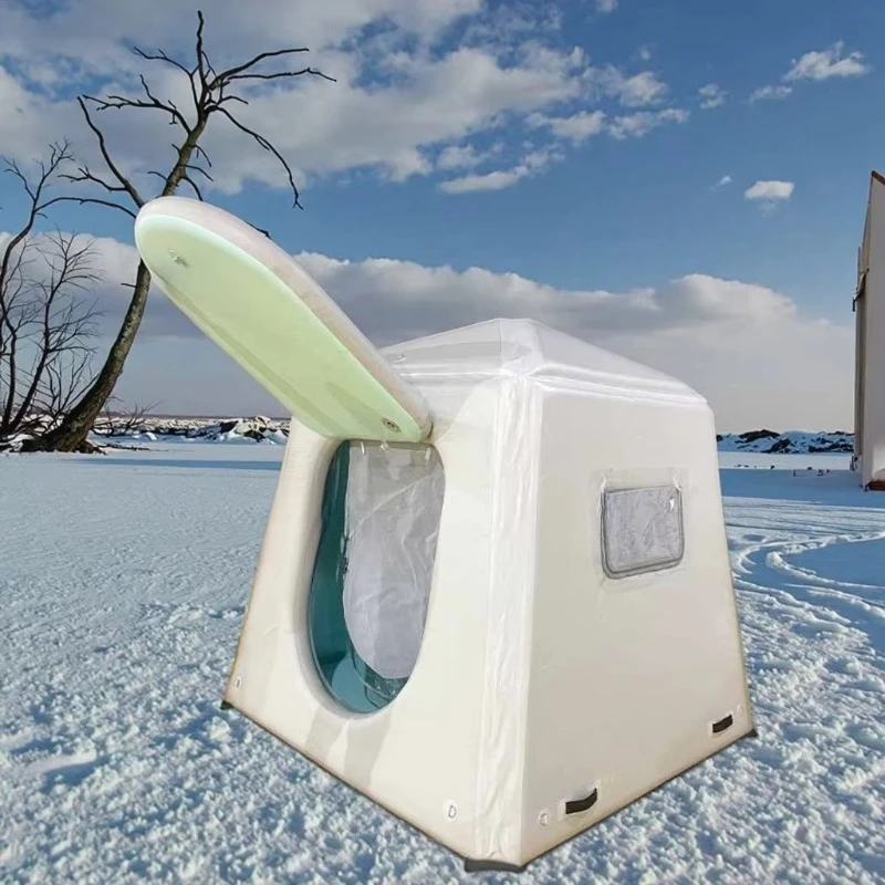 Eco-friendly Materials Inflatable Collapsible Fishing Tent Fish Shelter Portable Ice Fishing Tent