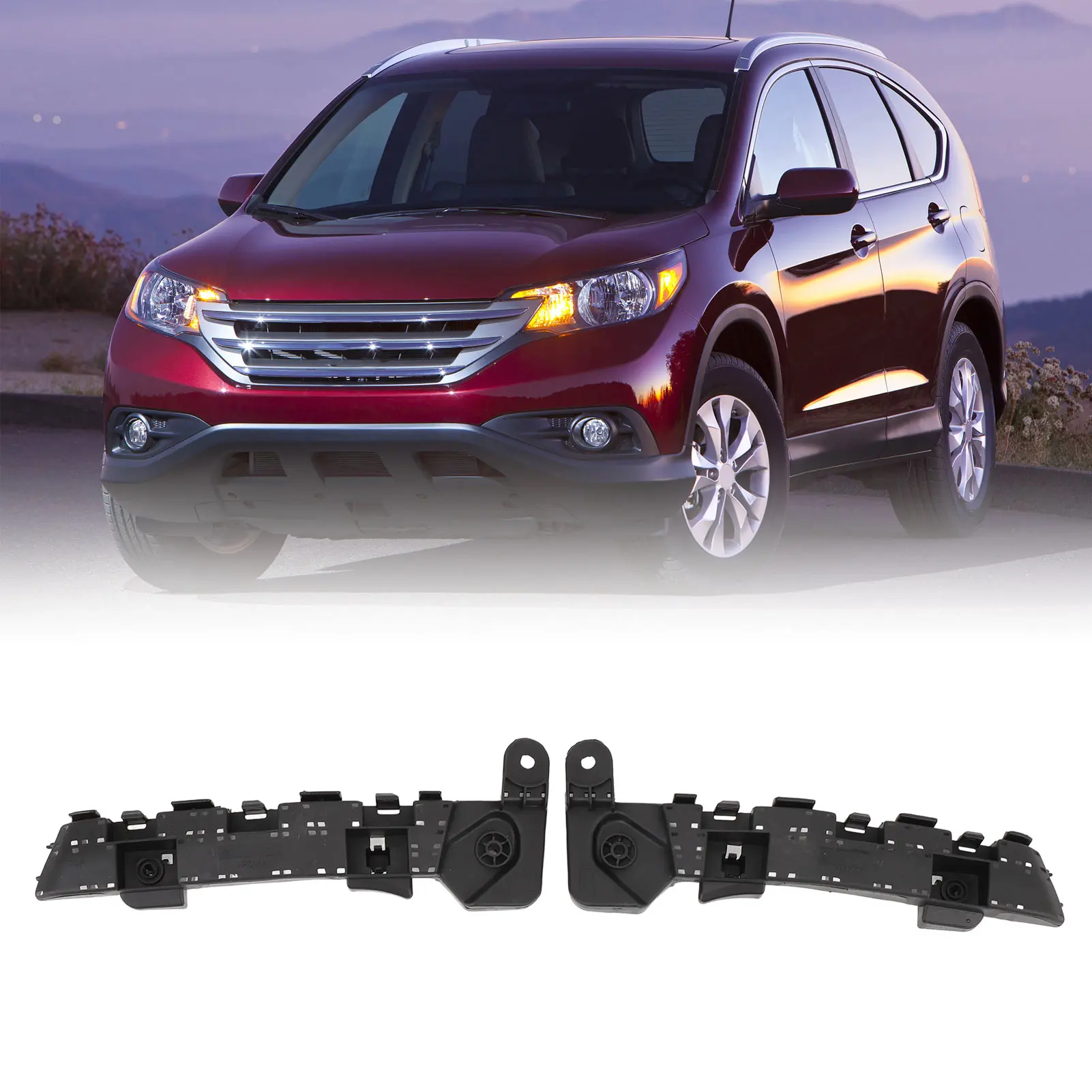 

Pair of Front Bumper Brackets 71193 T0A A01 Left Right Bumper Hold Mount for CR‑V 2012‑2016