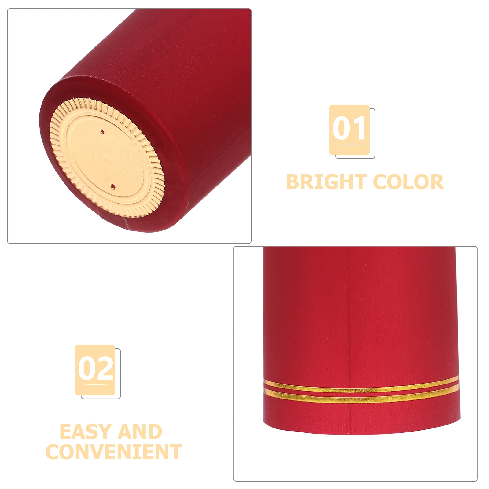 

60 Pcs Heat-shrink Bottle Cap Caps Capsule Wine Toppers Sealers Capsules Wrap Seals Disposable