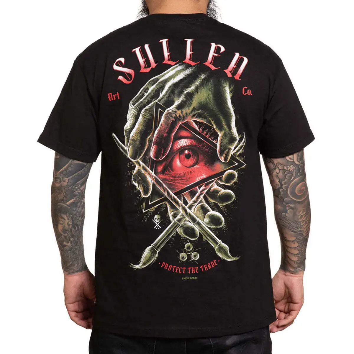 Sullen Men's Illuminati Standard Black Short Sleeve T Shirt