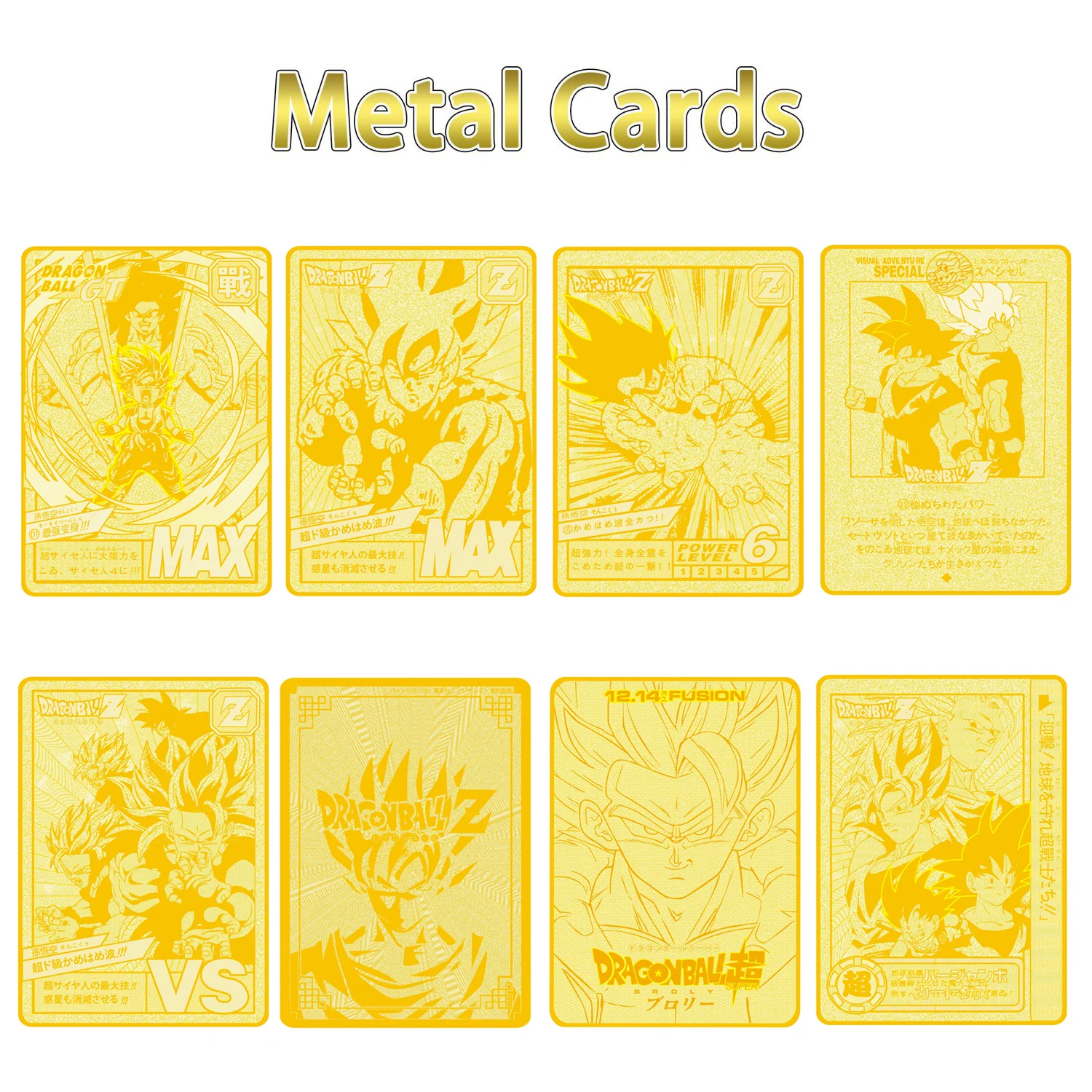 2024 Dragon Metal Ball Goku Vegeta Action Figure Gold Commemorative Coins Metal Cards Collection Products Gifts Toys Gifts