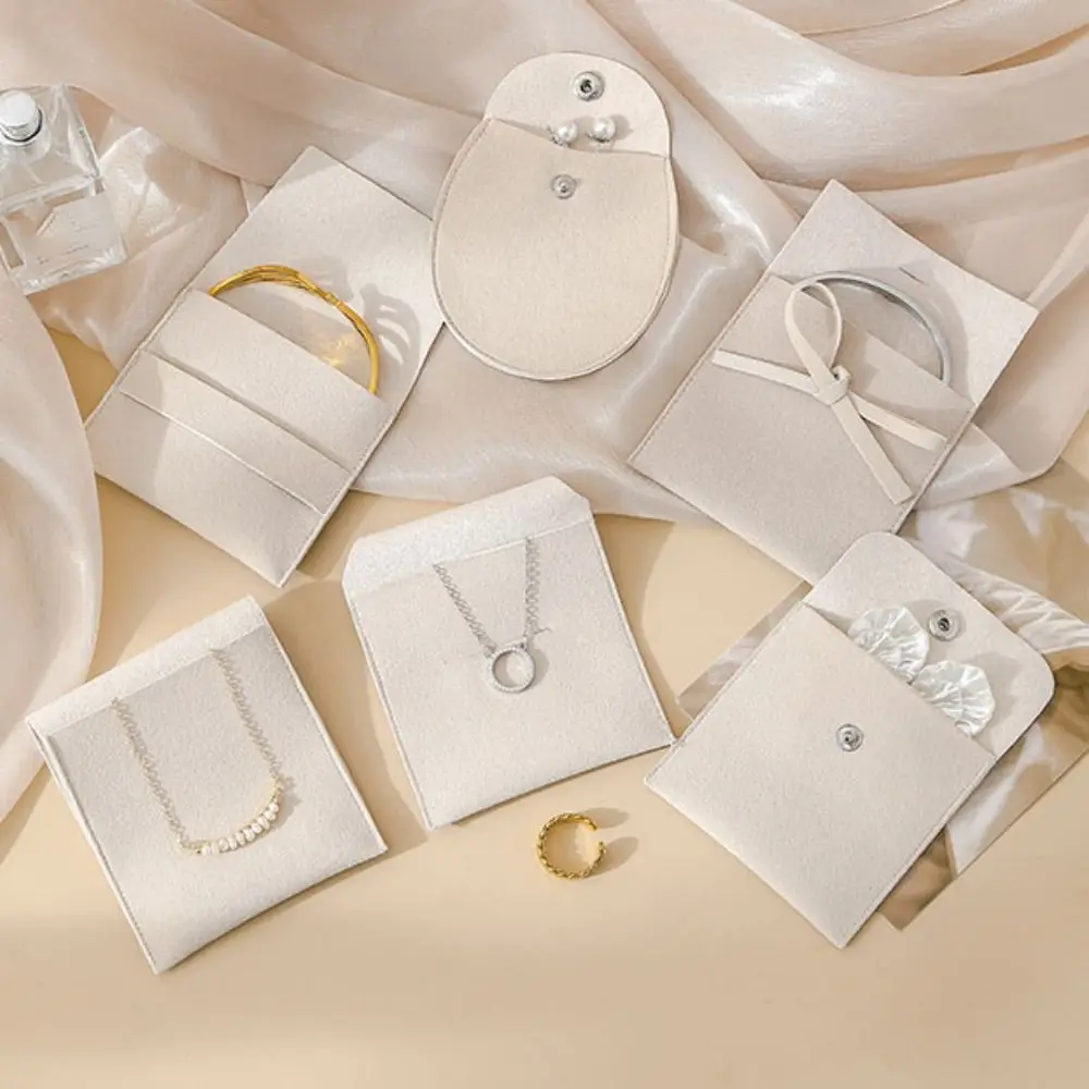 

5 шт. бархатная сумка для упаковки ювелирных изделий, кольца, серьги, браслет, ожерелье, чехол для хранения ювелирных изделий, органайзер, большой вместительный держатель для ювелирных изделий