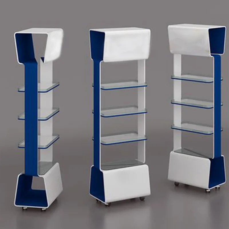 High-quality custom portable display rack, durable material promotional multi-layer line display rack