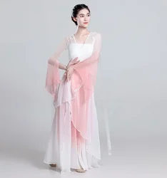Classical Dance Practice Clothes Chinese Style Folk Fan Dance Clothing Traditional Elegant Yangko Umbrella Dance Performance