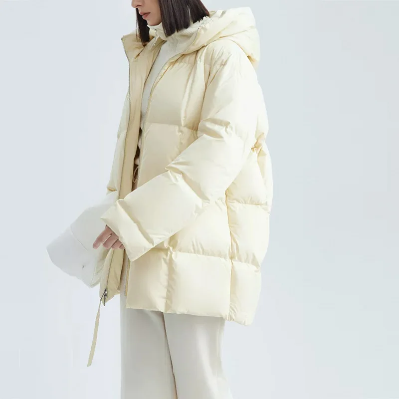 Women's Models Autumn Winter Tops Jacket Down Coat Duck Down Pure Color Thickened Warm Personalized Comfortable Soft Versatile