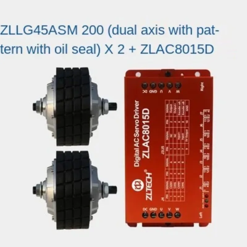 4,5-Zoll-Radnaben-Servomotor, Dual-Drive-Set, 24 V, ein bis zwei Kehr- und Reinigungsroboter + Treiber ZLAC8015D