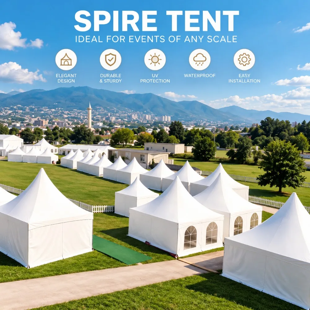 Spring Garden Pagoda Tent, 5x5m and 10x10m Waterproof Aluminum Marquee for Private Party and Outdoor Festival Gathering
