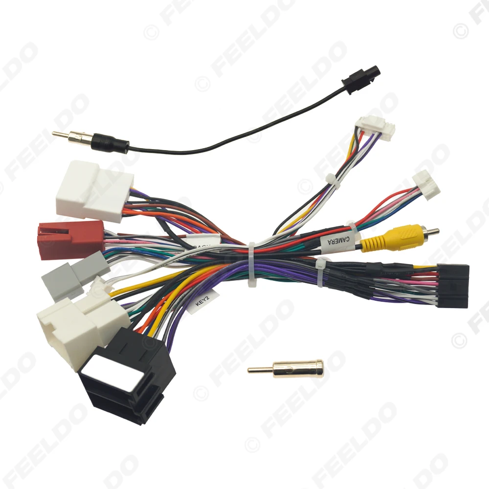 Car 16pin Android Power Cord Wiring Harness Adapter For Renault Megane2/Scenic/Modus/Laguna/Clio-4/Sandero