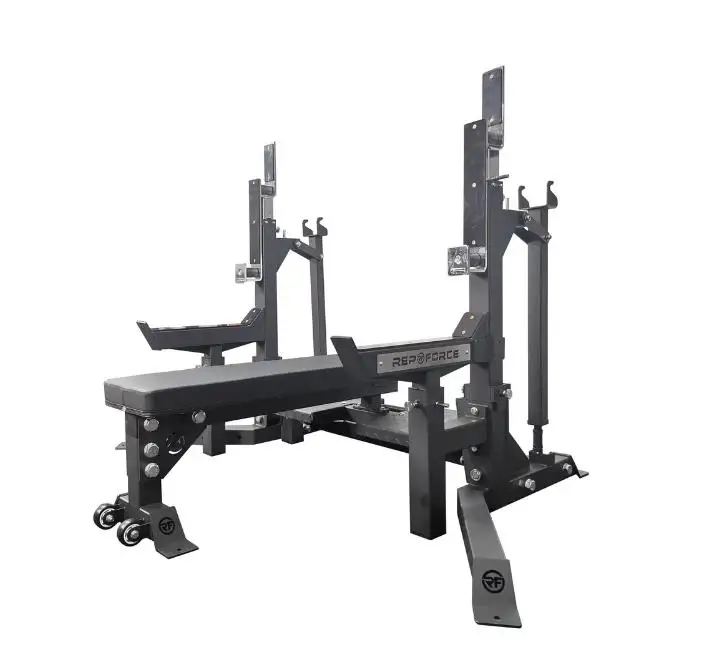 Bodybuilding workout bench and squat rack stand weight lifting bench for home or gym.