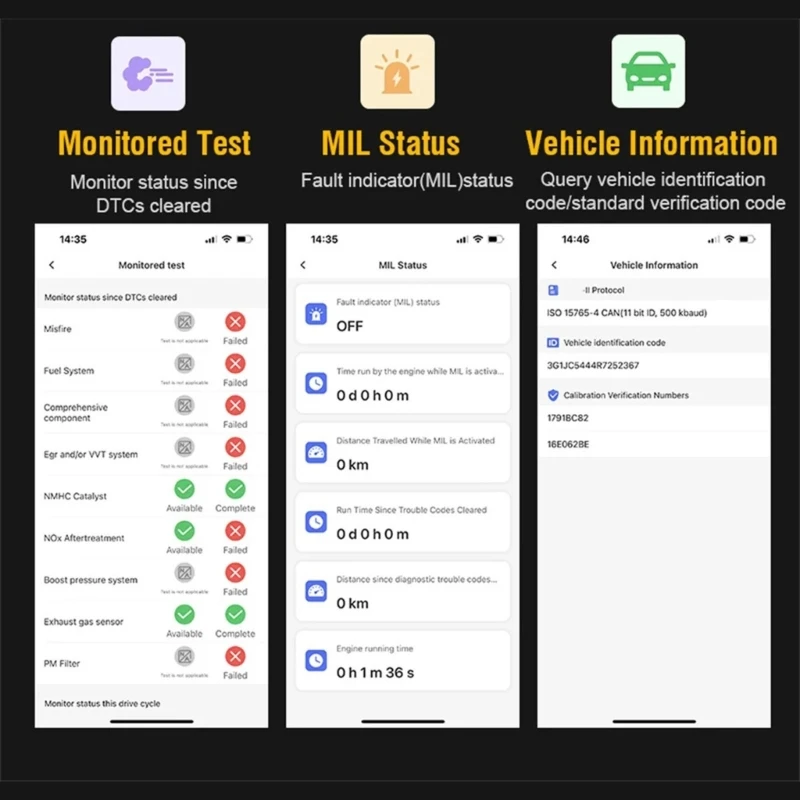 Professional Convenient V020 OBD2 Vehicle Diagnostic Scanner, Quick Error Detection Reading for Car Trouble Code Dropshipping