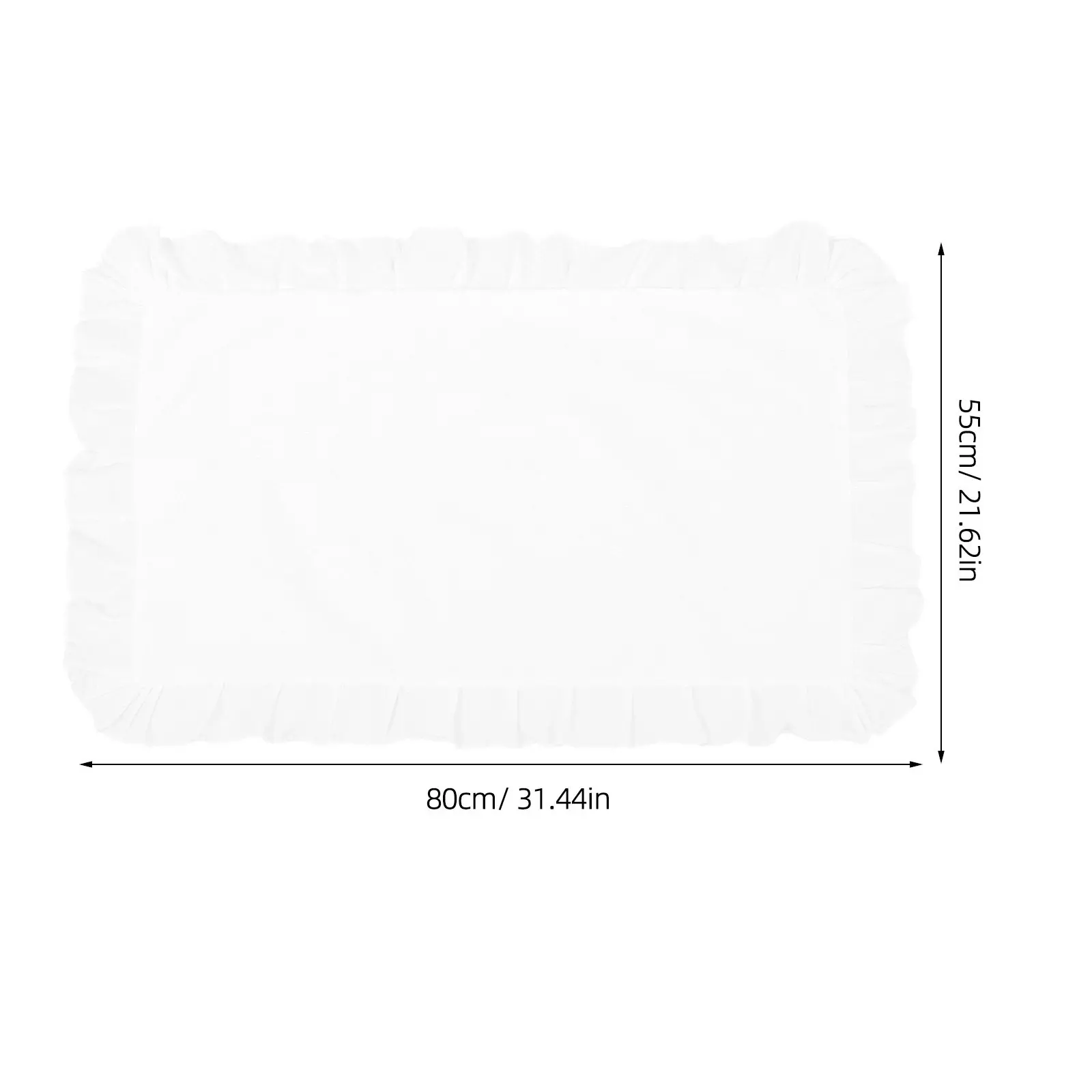 1Pair Cotton White Lace Pillowcase Replacement Bedding Cushion Covers Soft Skin Friendly Bed Pillow Protectors Decorative Home