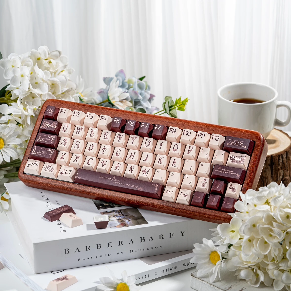 Music&Rose Keycaps 150 Keys Retro Cherry Profile PBT KeyCap Dye Sublimation Mechanical Keyboard Key Cap Keyboards Accessorie