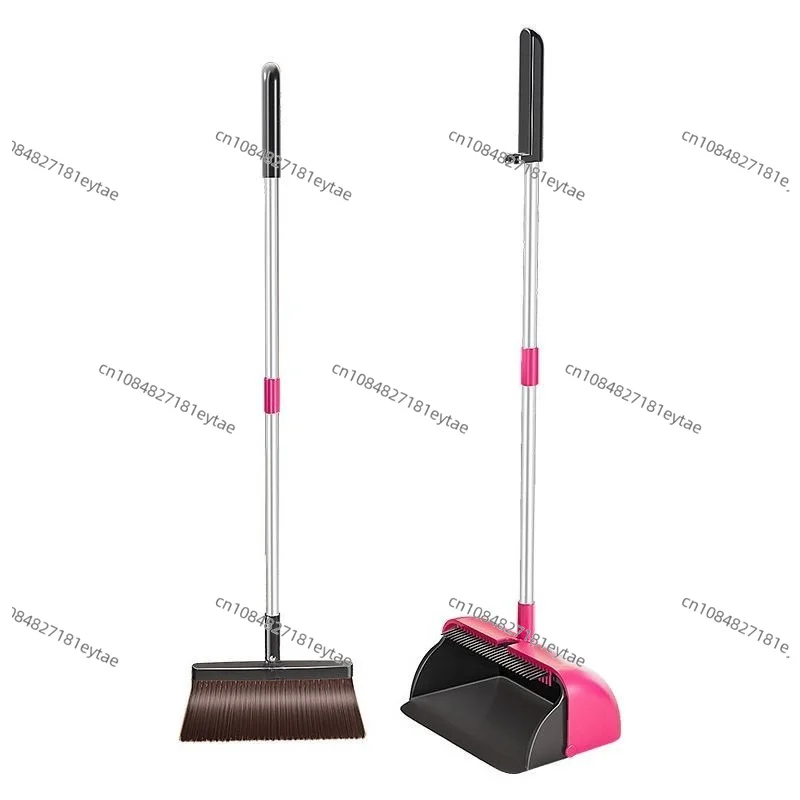 

2025 Wall Mounted Foldable Dustpan and Brush Set Household Broom Water Scraper Non Stick Hair Cleaning Tool