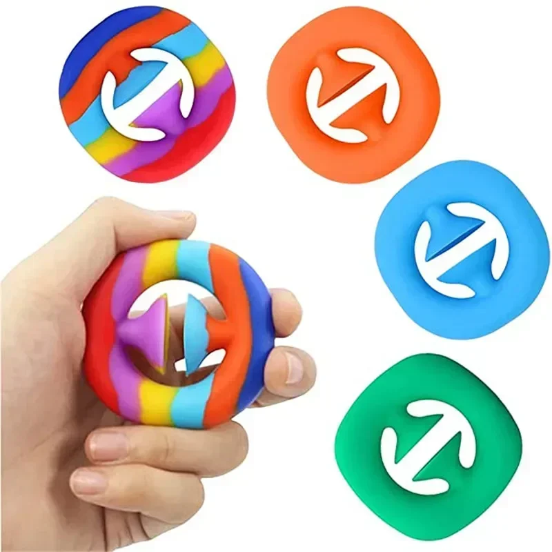 Anti Stress Finger Hand Grip Stress Reliever Fidget Toys Adult Child Simple Dimple Stress Toys Decompression Antistress Toy Gift