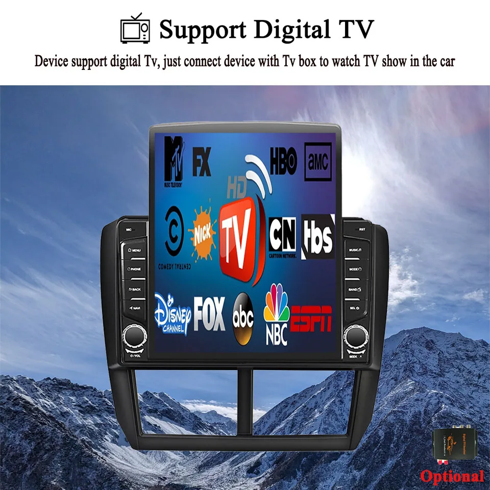For Subaru Forester Impreza 2007 2008 2009 2010 2011 2012 2013 Car GPS Navigation Radio FM AM Tappe Recorder DVD Multimedia RDS