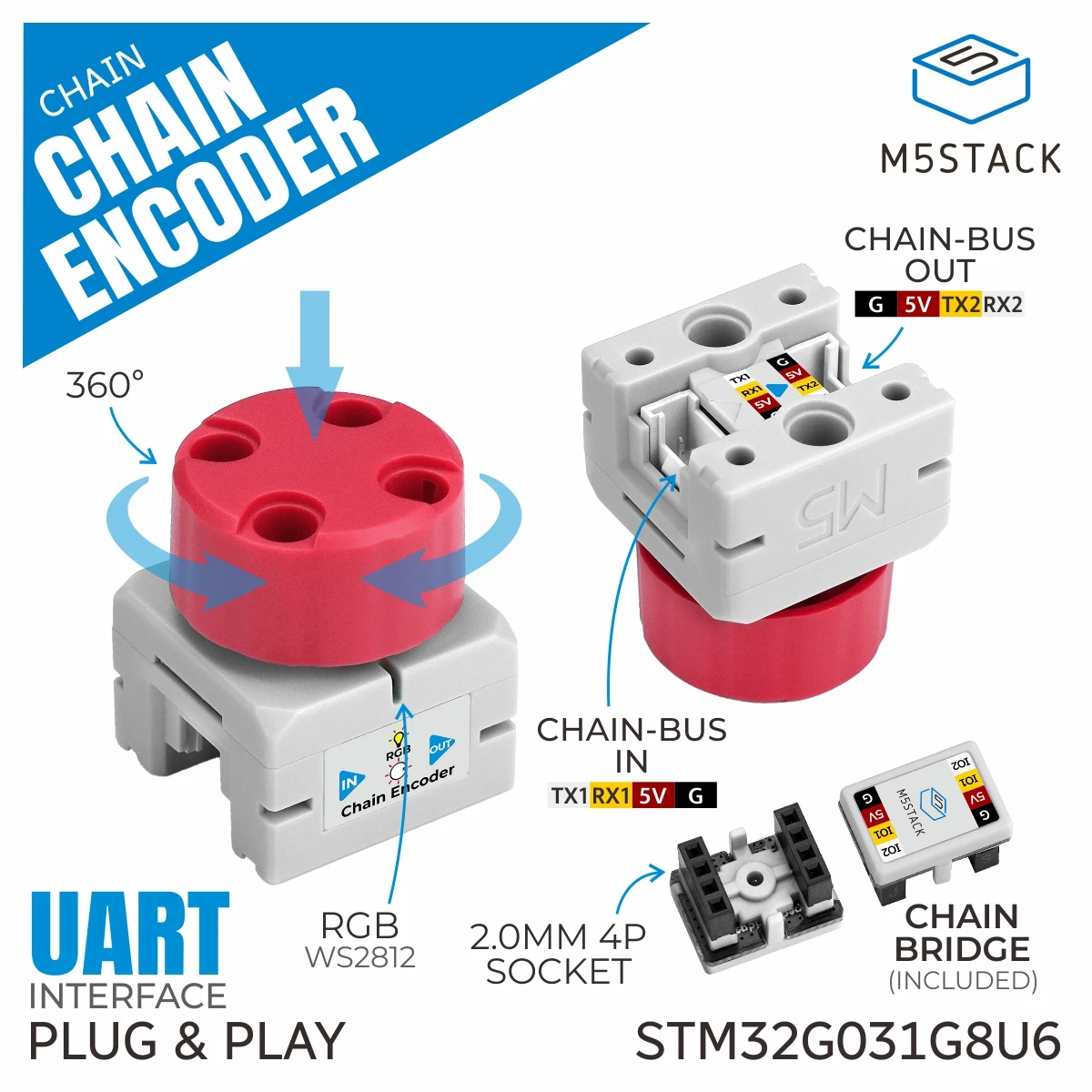

M5Stack Official Chain Encoder(STM32G031)