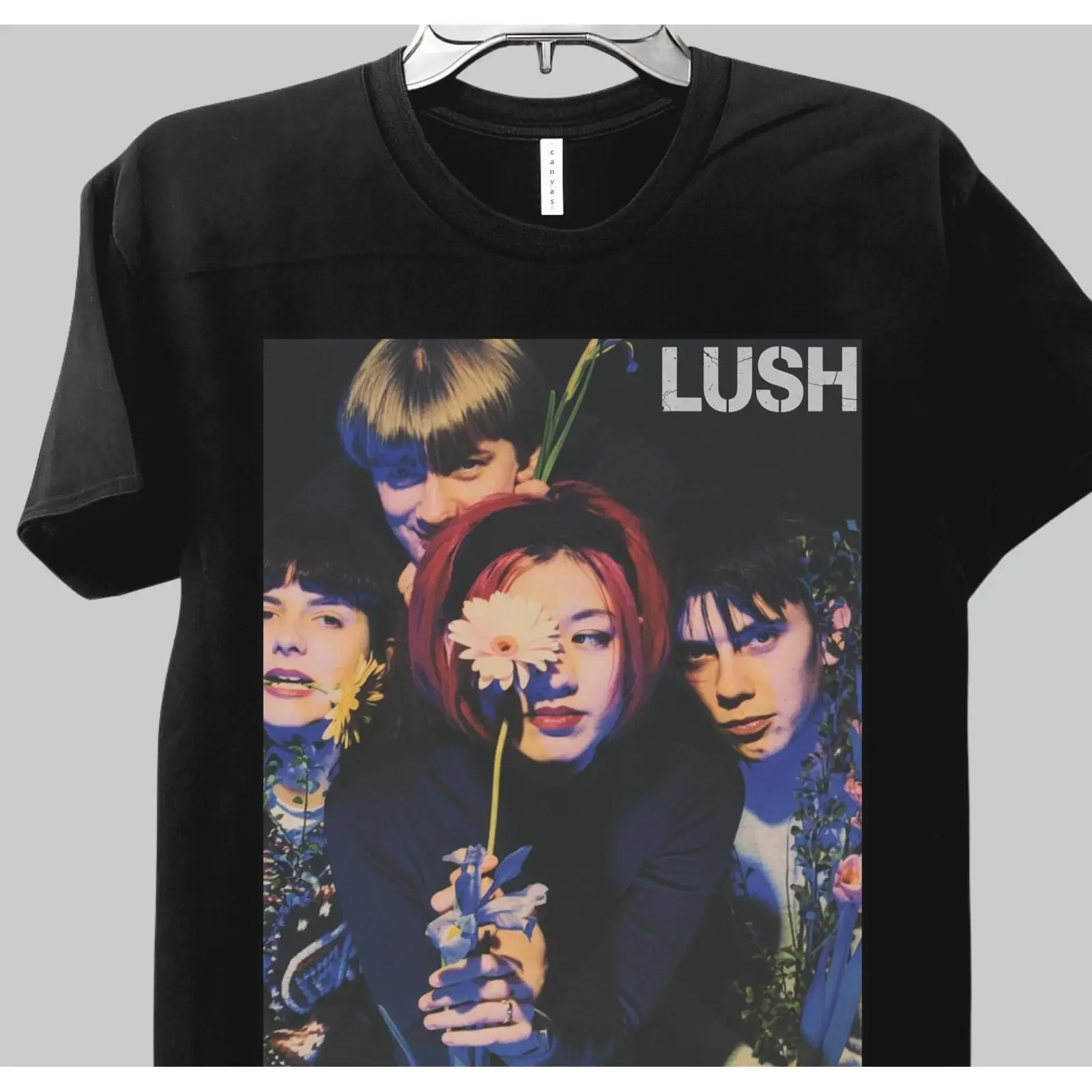 Lush T Shirt Retro Classic 90s Shoegaze Dream Rock Band  vintage Washed Unisex designer clothes homme fashion graphic Slightly