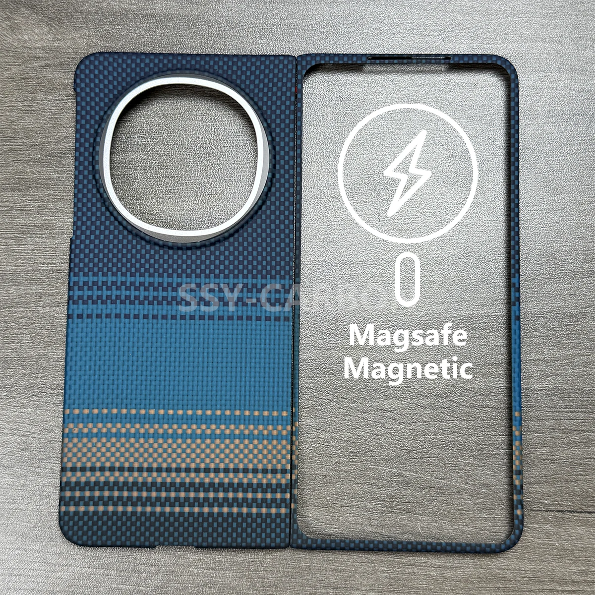 

Magnetic Case For OPPO Find N5 Magnetic Phone Protective Cover Carbon Fiber Magsafe Case Ultra-thin Aramid Fiber Cover Durable