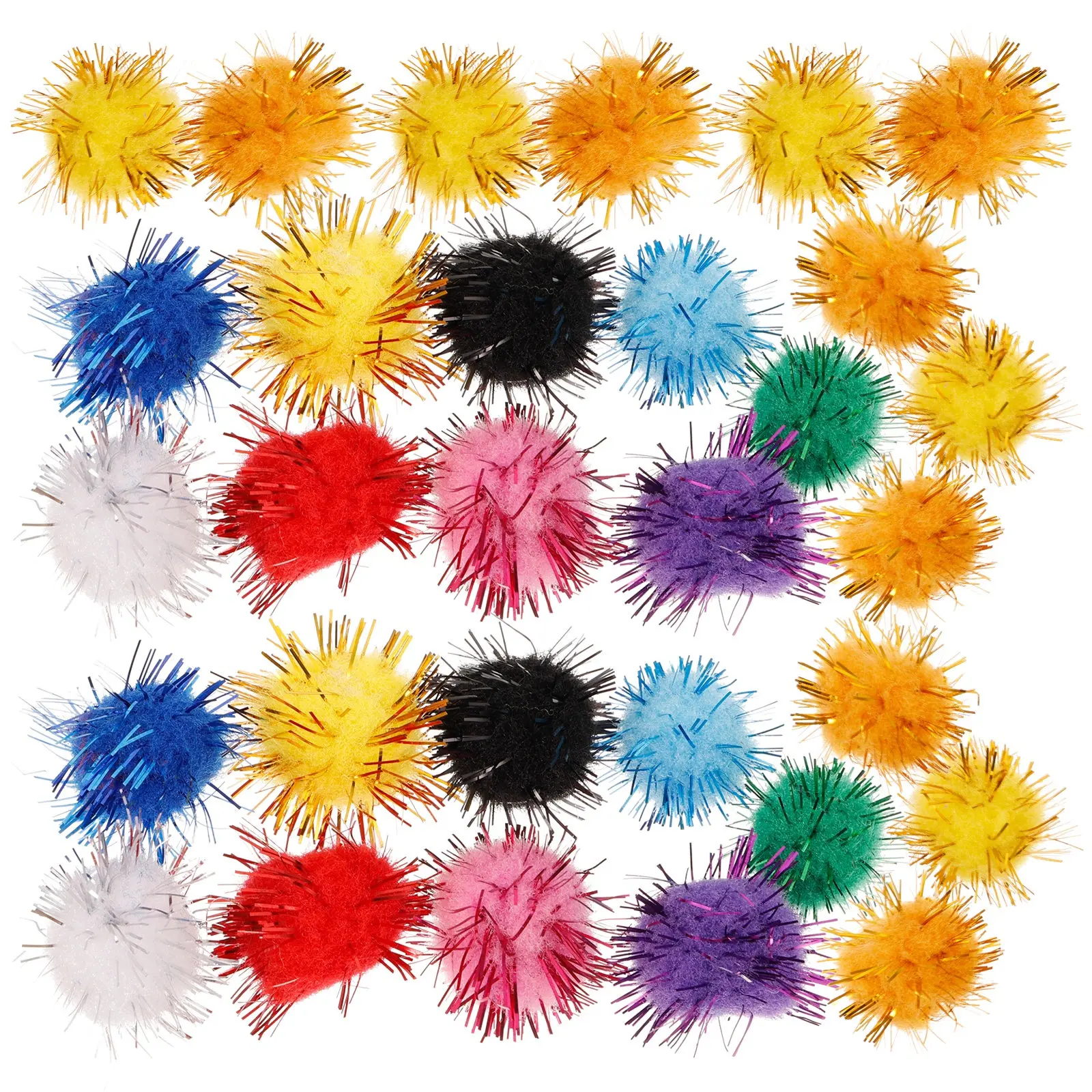 500Pcs Pom Balls Assorted 20Mm Colors for Handmade Crafts Decorations DIY Kids School Projects Creative Supplies