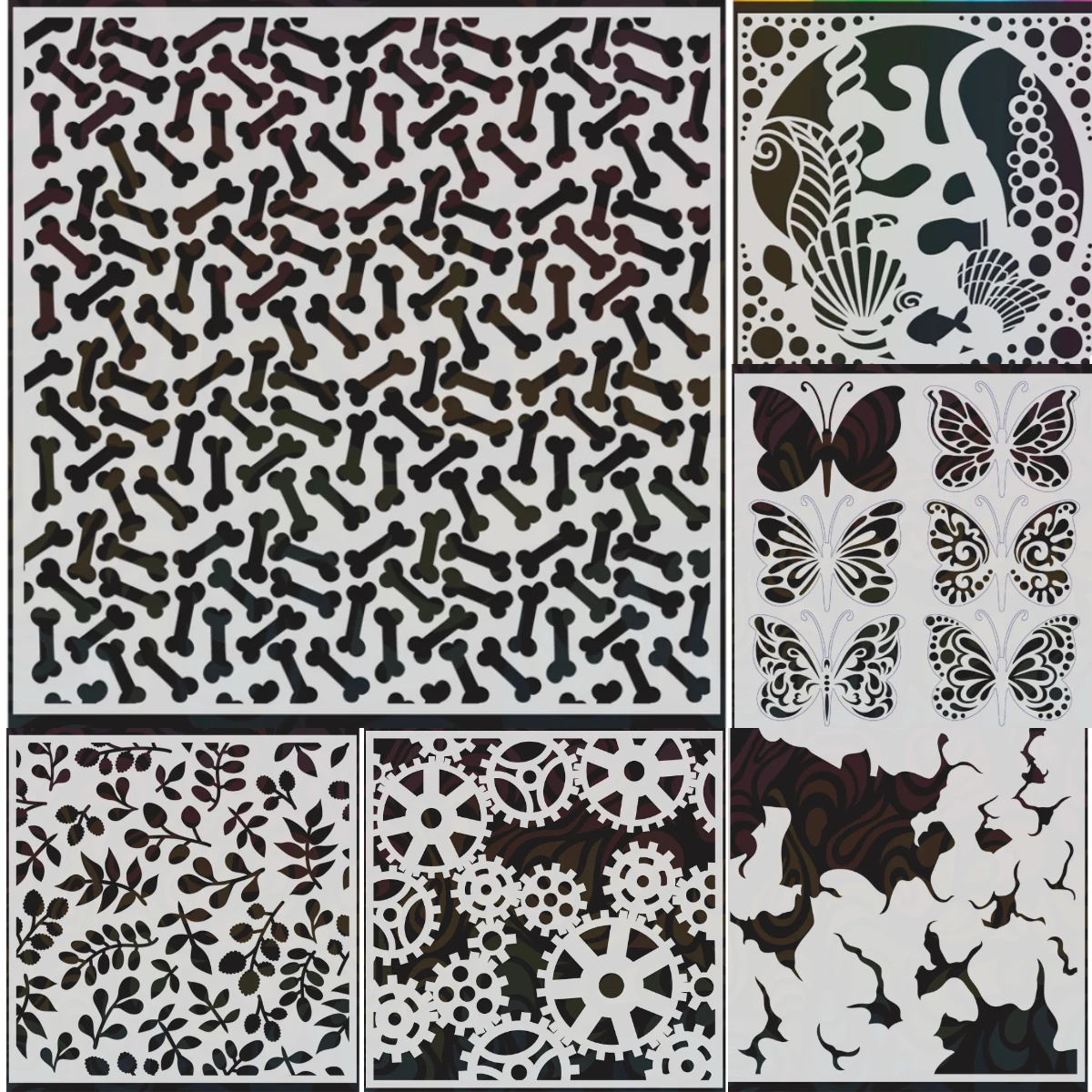 Butterfly and Musical Note 2025 New Bone Stencil For Scrapbook Diary Decoration Embossing Template Diy Greeting Card Handmade