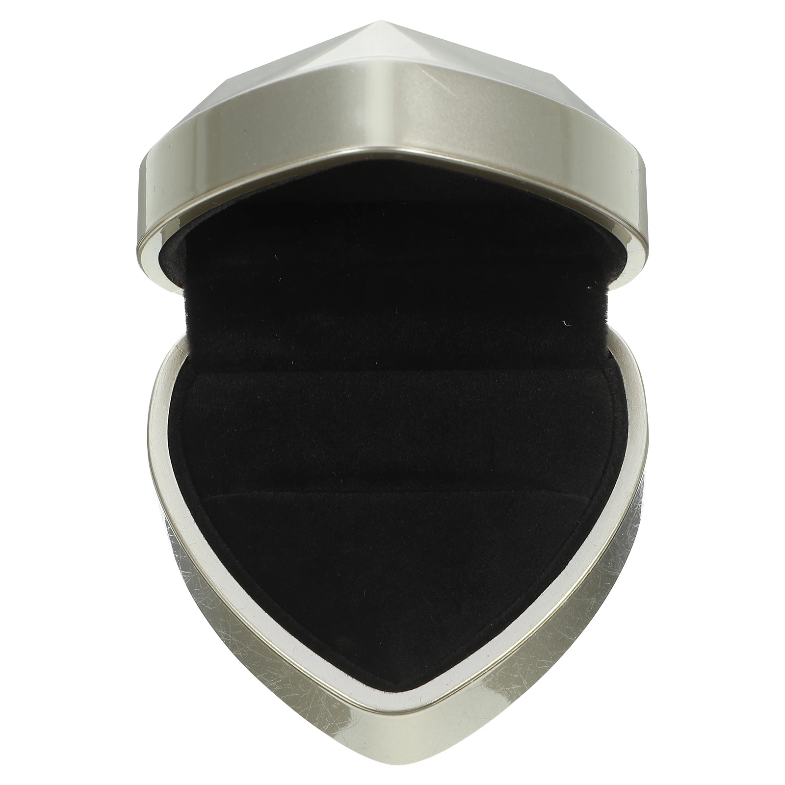 

LED Ring Box Creative Boxes Heart Shaped Engagement Case Holder Heart-shaped Jewelry Bag