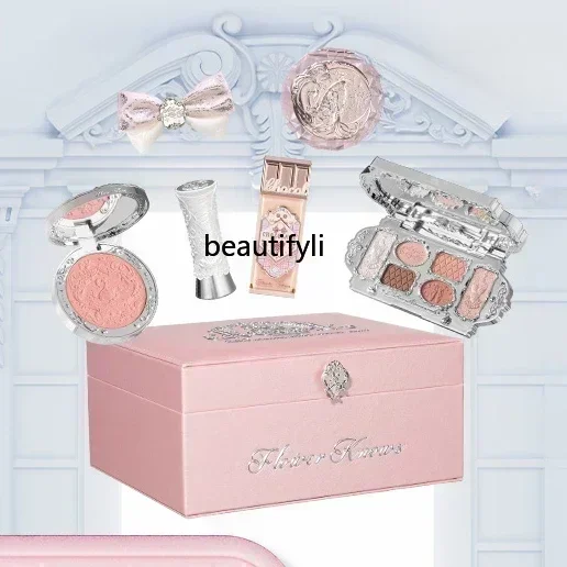 

Free Shipping Flower knows Heart Gift Box Moonlight Mermaid Unicorn Lip Lacquer Blush Suit