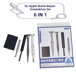 6 in 1 Watch Disassembly Tool For Apple Watch S4/S5/S6/S7/S8/S9/SE LCD Screen Crown Battery Flex Opening Prying Repair Tool Sets