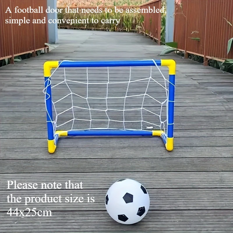 Suitable for 3-year-old Children,2-in-1 Soccer Goal and Basketball Hoop,Indoor,Outdoor Sports to Cultivate Interests