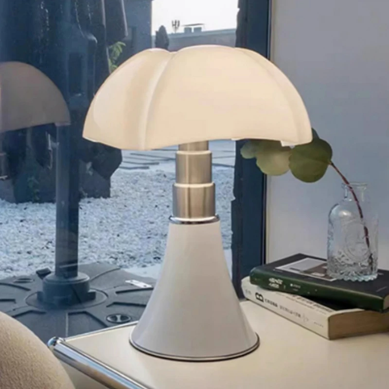 Retro Petal LED Desk Lamp Reading Study Desk Light Dimmable Living Room Bedroom Decorative Lamp Bedhead Lamp