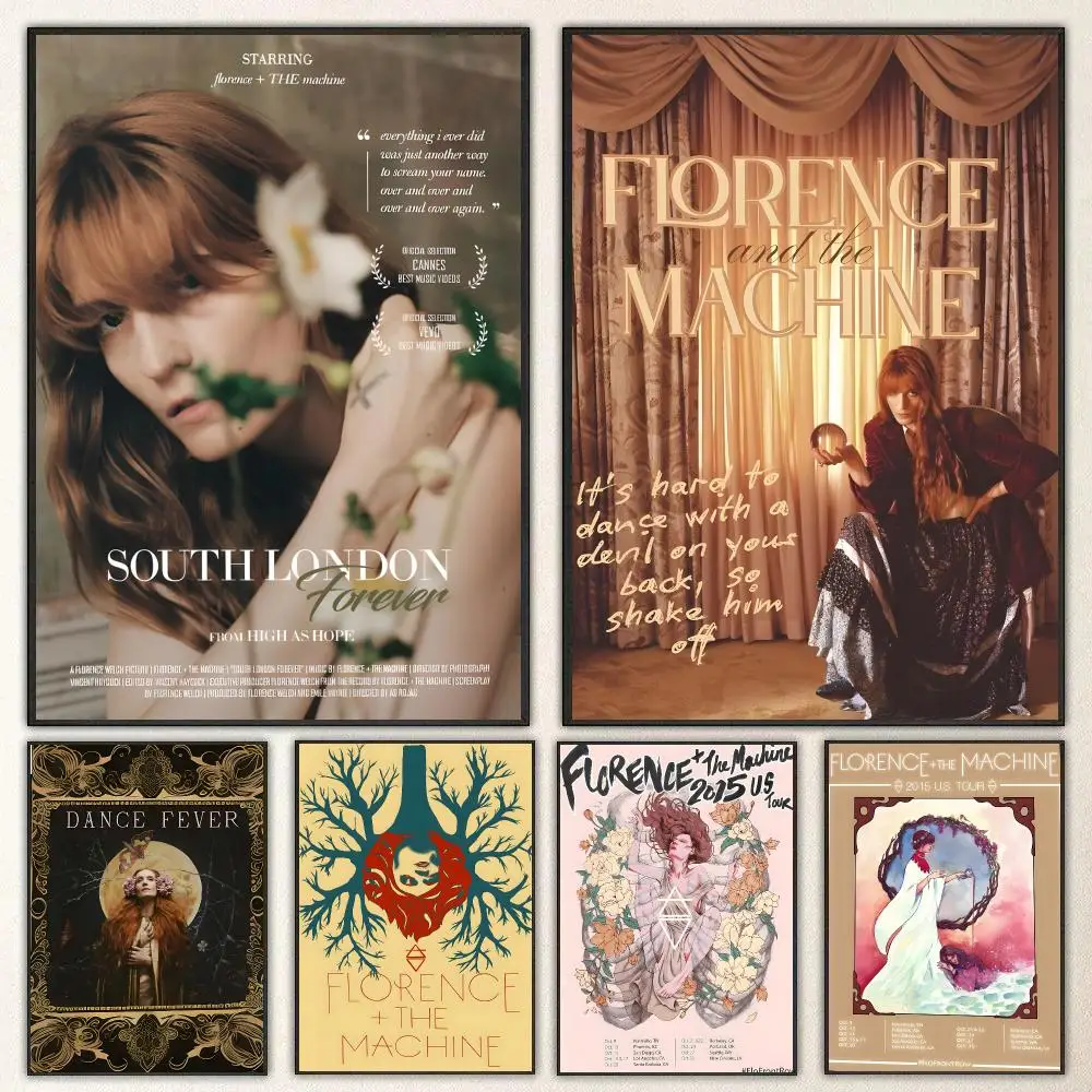 Band Florence and the Machine Poster High-definition  poster stickers, suitable for bedroom, living room, home decoration