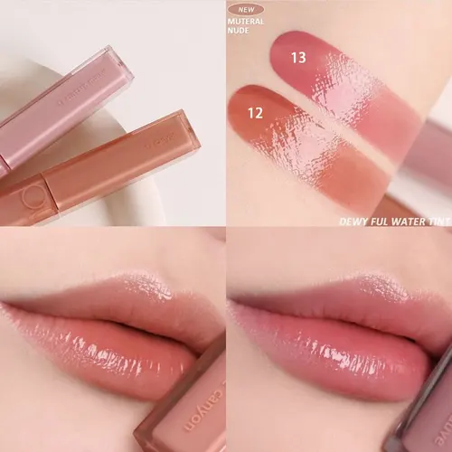 Imagen 2 del producto Rom&nd TINT DE AGUA DEWYFUL, Hidratante ligero, Brillo puro, Colores suaves para uso diario, Brillo, Colección festiva, K-Beauty, Maquillaje coreano