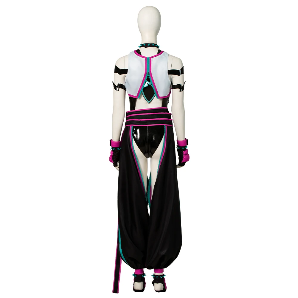 Manluyunxiao Street Fighter 6 Juri Cosplay Costume Full Set Custom Size Halloween Christmas Comic Con - view 2