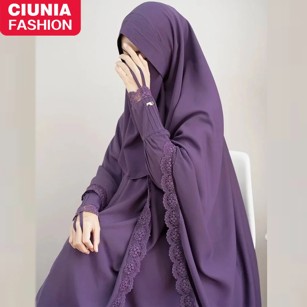 Абая для женщин 2 набора мусульманского хиджаба платье кимоно исламский шарф Африканское платье Дубай химар Длинные платья турецкий скромный кафтан