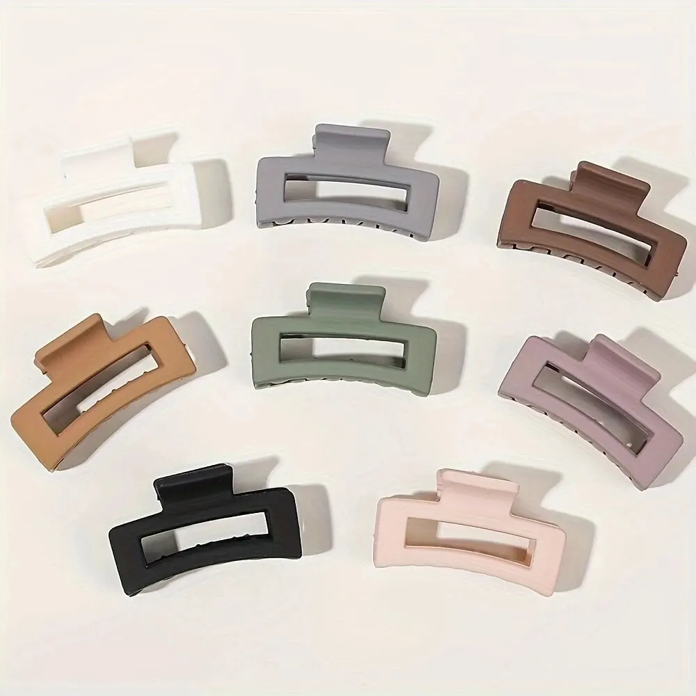 Multiple Colors of Square Jaw Clips,Hair Clips for Women and Girls, 1.6 in Small Non-Slip Hair Clips, Rectangular Claw Hair Clip