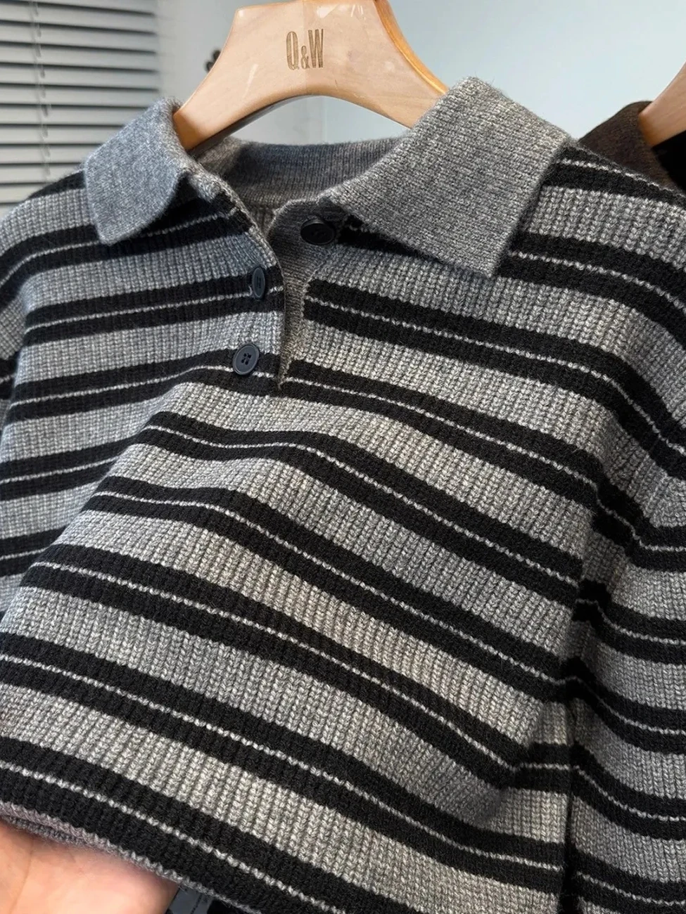 

Men's Faionable Long Sve Ne Knitwear Autumn Winter Striped Casual Busin Gentleman Sle Vintage Trendy Sweater