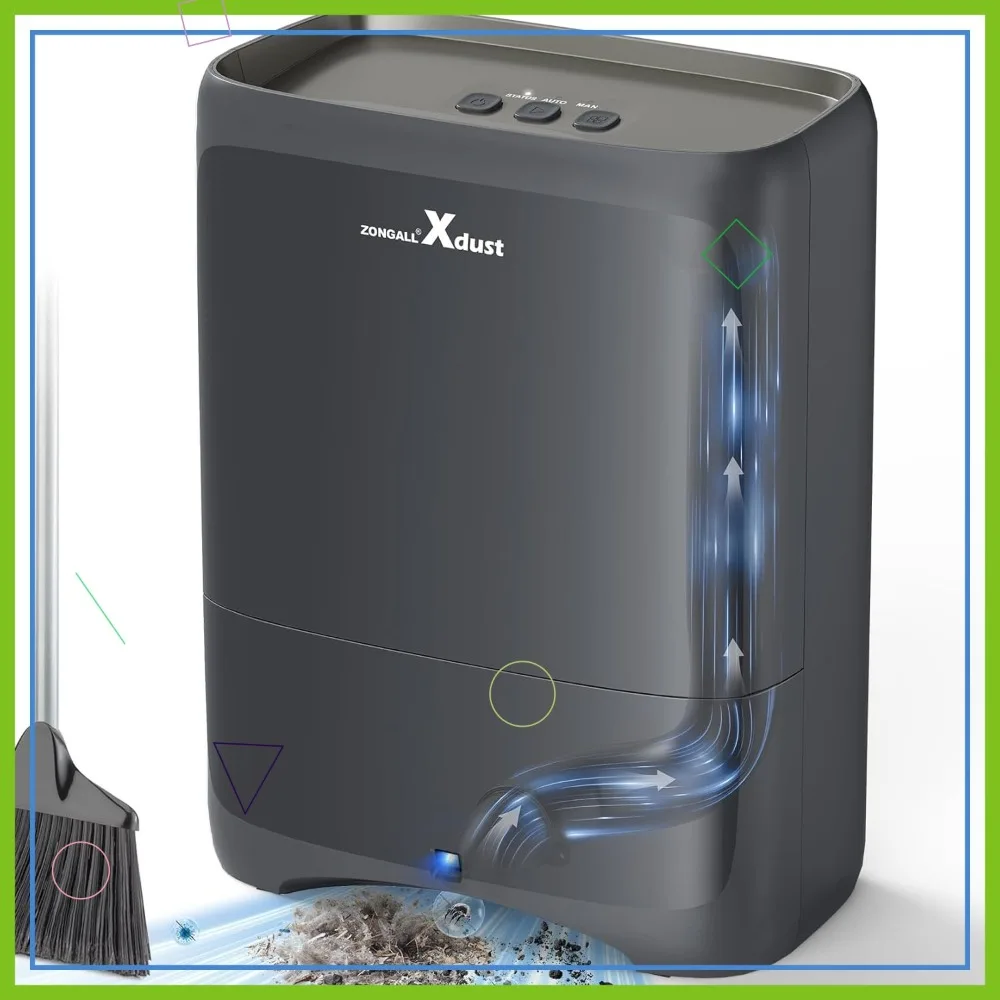 

Touchless Vacuum Automatic Dustpan, 6L Large Capacity, 18000Pa Strong Suction for Pet Hair & Food Dirt