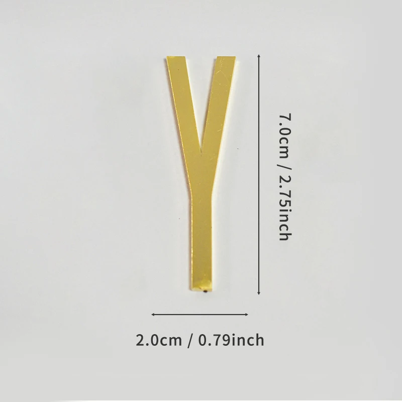 Goldene selbstklebende Hausnummern aus Metall mit englischen Alphabet-Buchstaben für Wohnung, Zimmer, Tür, Tisch, Briefkasten, Zahlenaufkleber, 7 cm – Detail 31