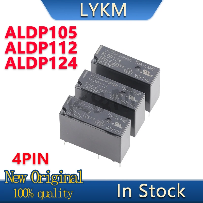 5-10/PCS New Original ALDP105 ALDP112 ALDP124 5V 12V 24V 4Pin 5A Relay In Stock