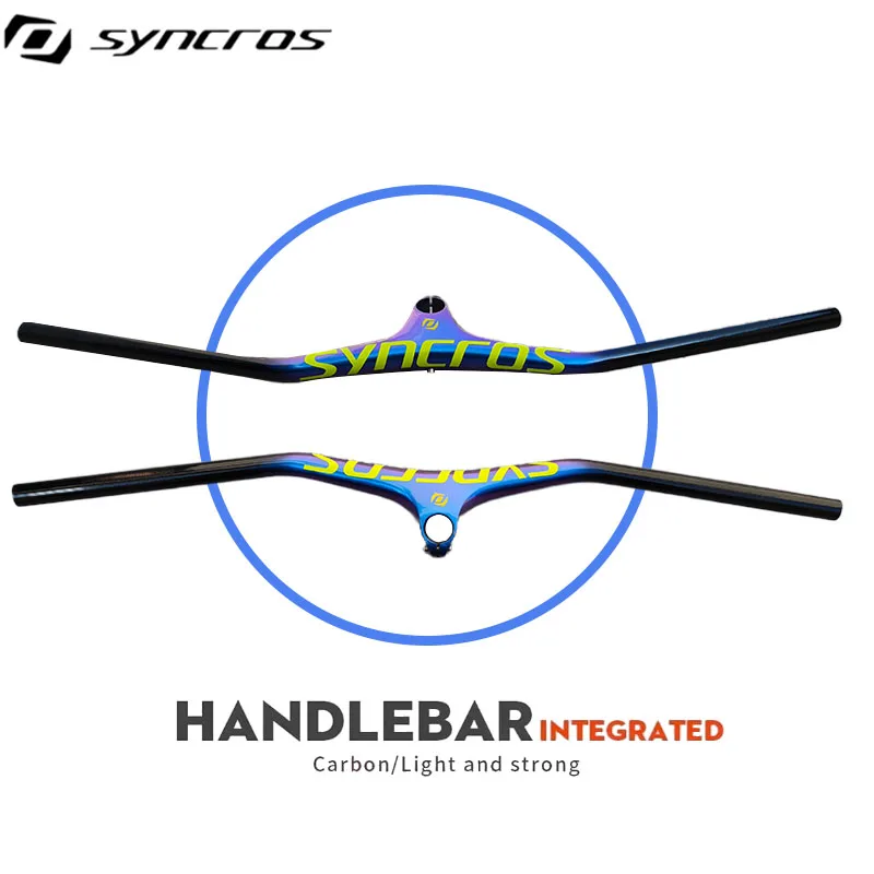 

Интегрированный руль Syncros для горных велосипедов, карбон, 28,6 мм, ширина 680-800 мм, длина 60/70/80/90/100 мм, компоненты для горных велосипедов