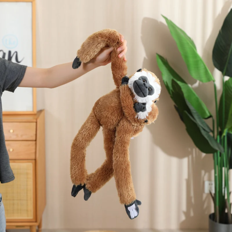50/70CM Mooie Lange Arm Aap Schorsing Knuffel Creatieve Simulatie Opgeschort Luiaard Orang-oetan Makiër Plushie Kussen pop