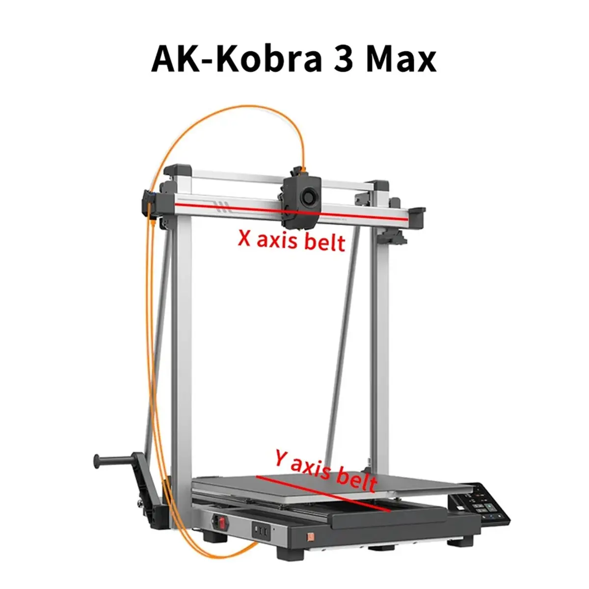 

BOFF For Kobra 3 MAX Synchronous Belt X Y Axis 6mm/10mm Width Belt High Quality 3D Printer Replacement Parts for Kobra 3 MAX