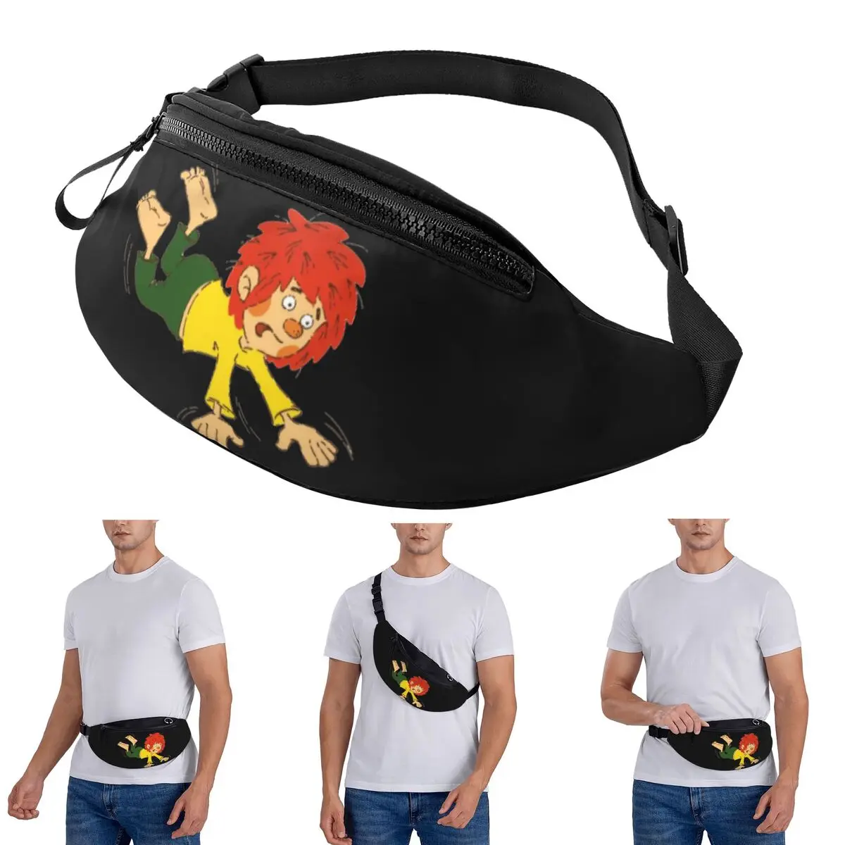 

Crossbody Waist Bag Pumuckl Falling Men Women Fanny Pack Traveling Running Money Phone Pouch