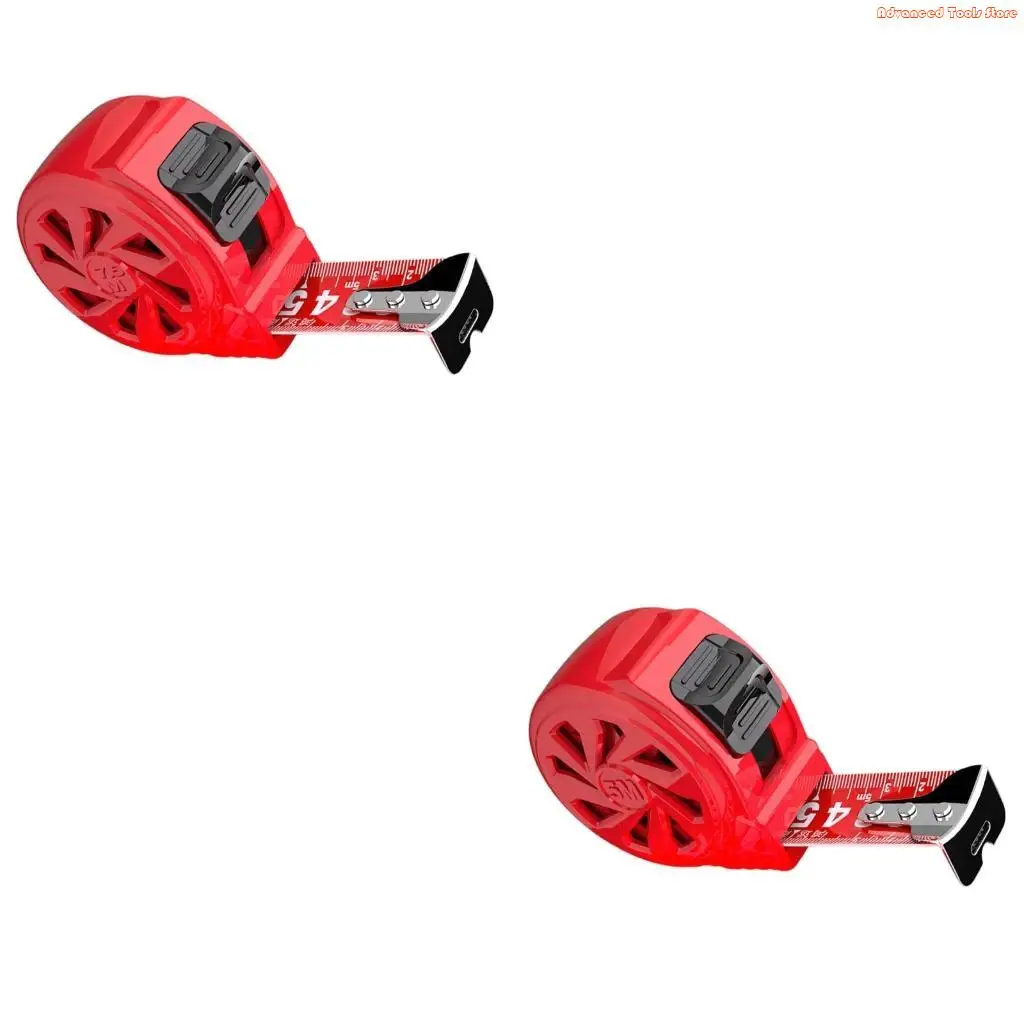 Red Measuring Tape with Thickened Designs 3/5/7.5/10m Length for Long service Use for Construction & DIY Projects W91B