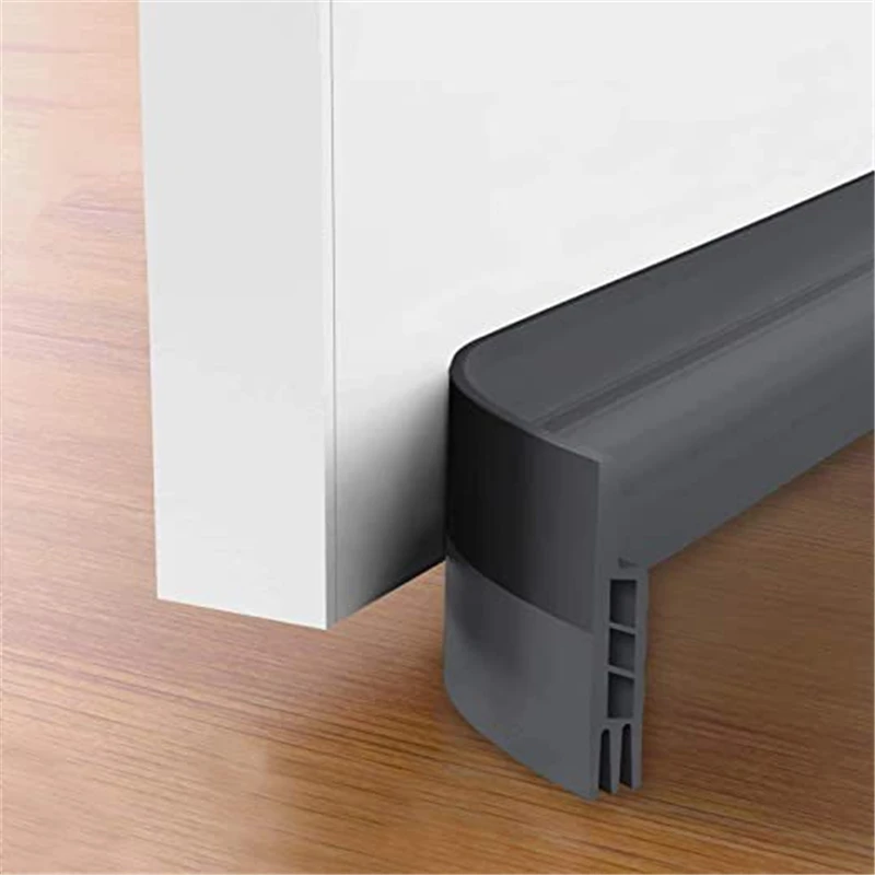 100*4.5cm Door Bottom Seal Strip Under Door Weatherstrip Sealing Strips Draft Stopper Door Seal Anti-Cold Gap Blocker Windproof