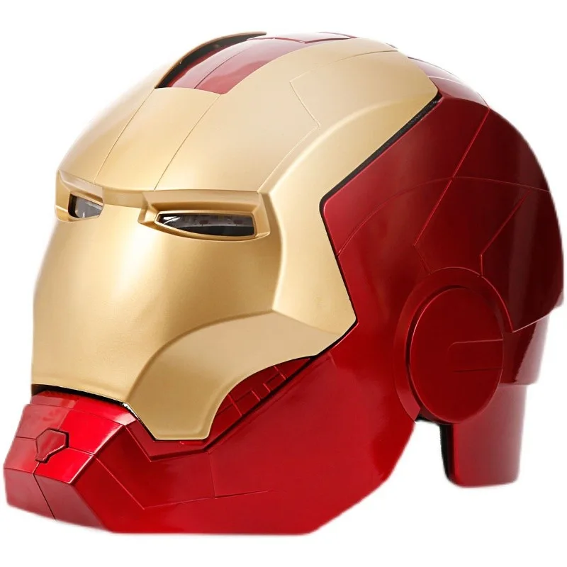 New Marvel Avengers Iron Man Helmet Cosplay 1:1 Luminous Iron Man Mask Pvc Action Doll Toy Children Adult Gift