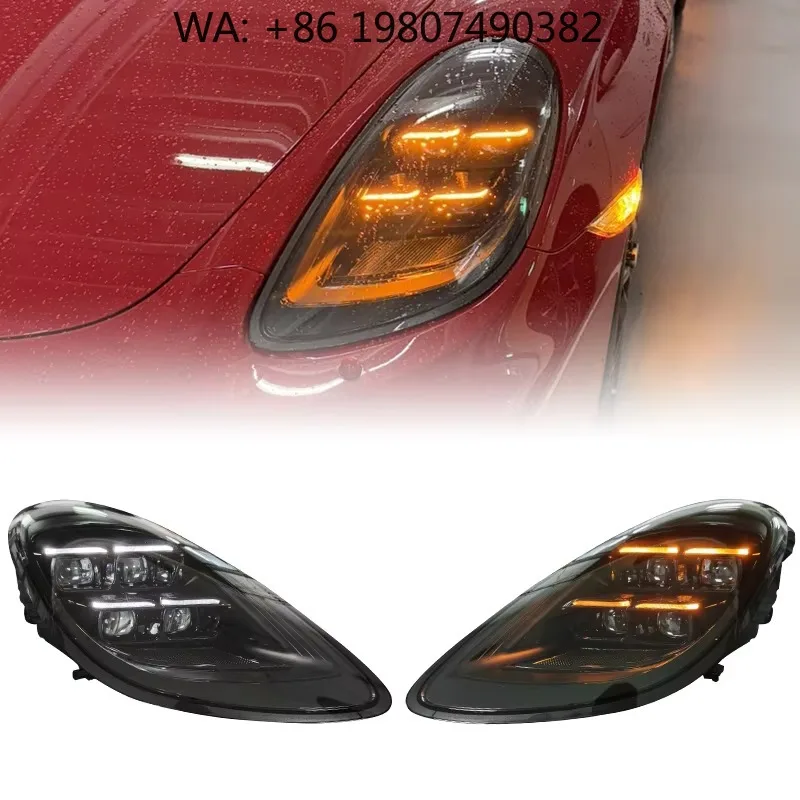 Matrix LED Headlight Lens Assembly, DRL Daytime Running Light, Waterproof Plug and Play Front Lamp 2012-2015