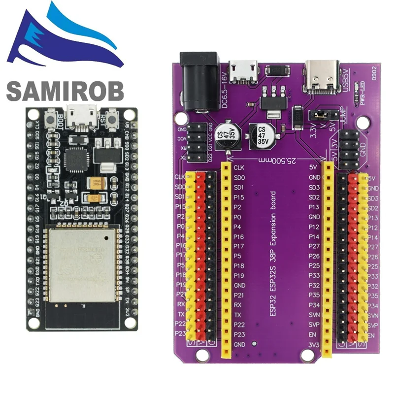 ESP32 Development Board TYPE-C/MICRO USB CP2102 WiFi+Bluetooth Dual Core ESP32-DevKitC-32 ESP-WROOM-32 Expansion Board 38PINS