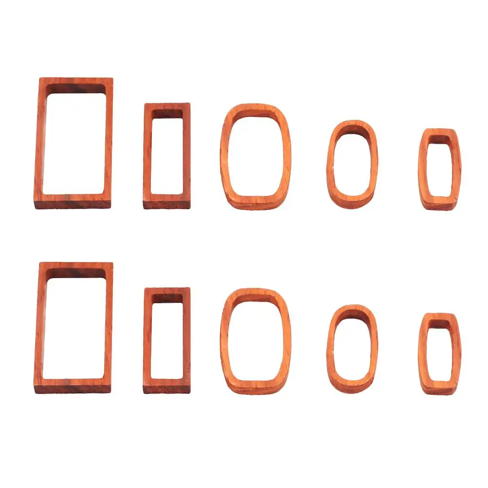 10 Pcs Jewelry Casting Molds Necklace Pendant Jewellery Wood Frame Crystal Epoxy