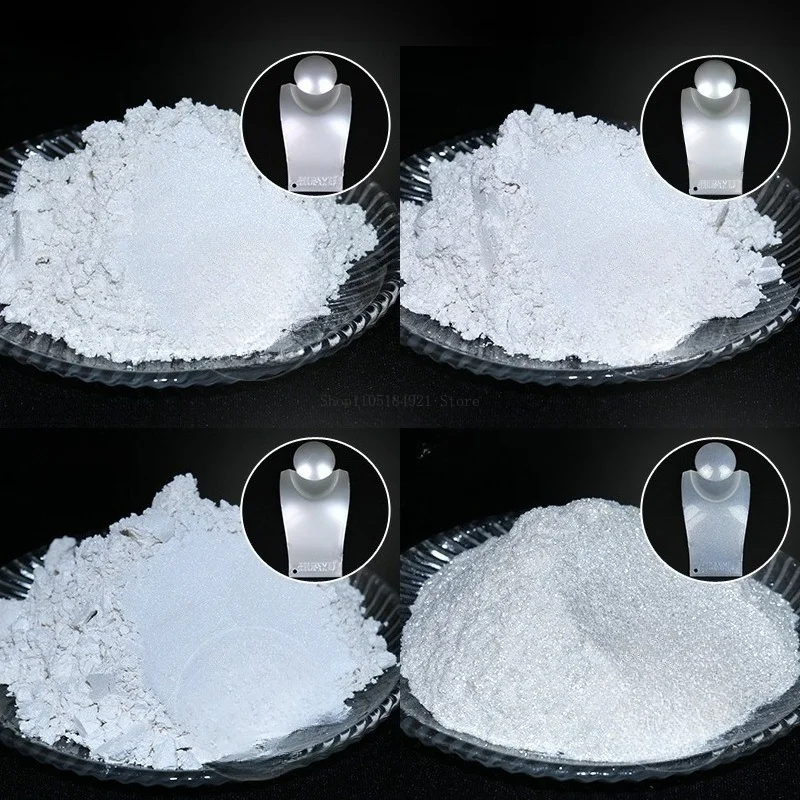 Silver Pearl Gloss Powder Very Fine Mica Powder Artistic Paint Injection Molding Spraying Coating Printing Ink Shimmering Luster view 2