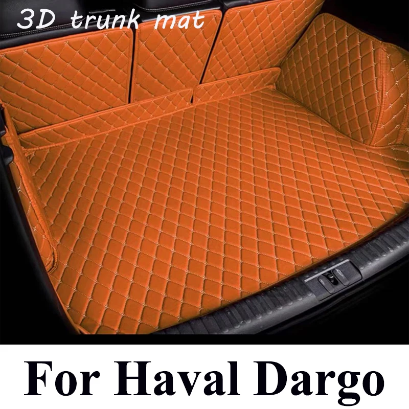 

Car Trunk Mats accessories interior ECO Friendly Leather For Car Floor Mat Trunk Carpet Beige For Haval Dargo 2021 2022 2023